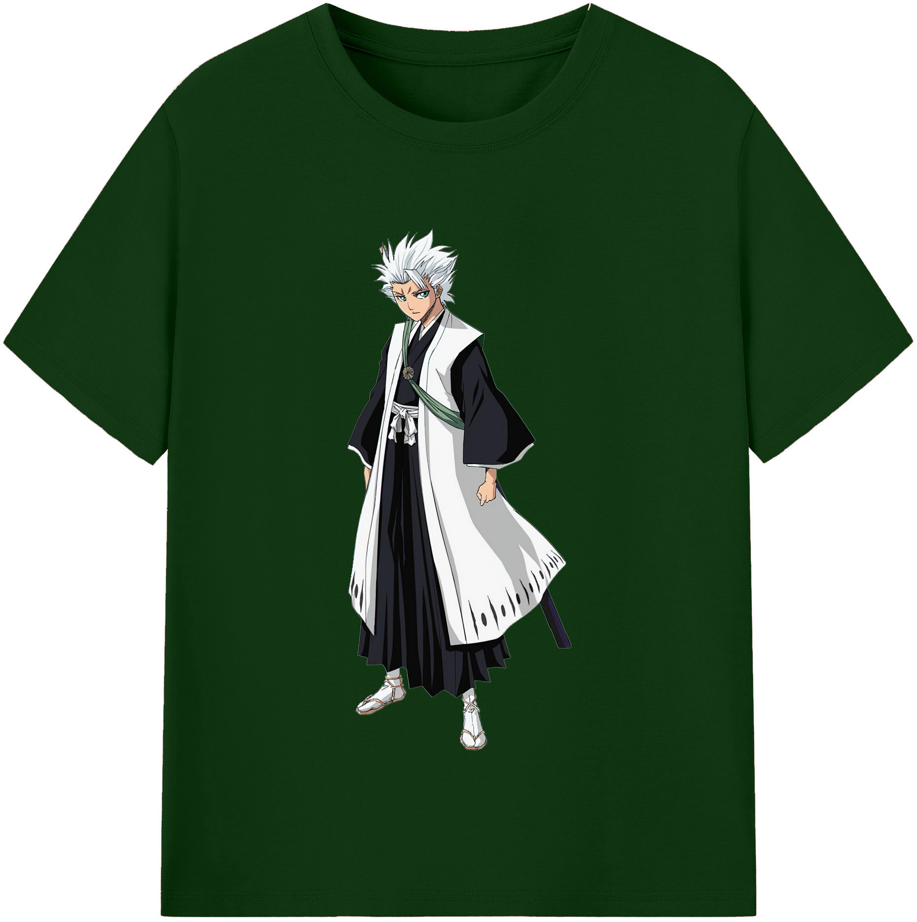 （画像用） ブリーチ 日番谷冬獅郎（ひつがや とうしろう） BLEACH Hitsugaya Toushirou 綿100％半袖Tシャツ（フロントプリント）